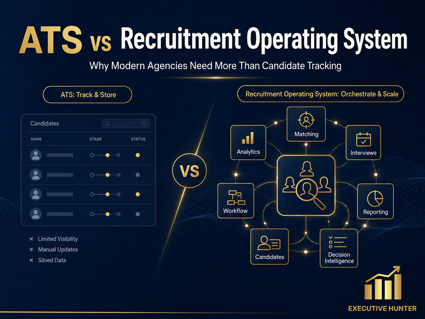 ATS vs Recruitment Operating System: Why Modern Agencies Need More Than Candidate Tracking