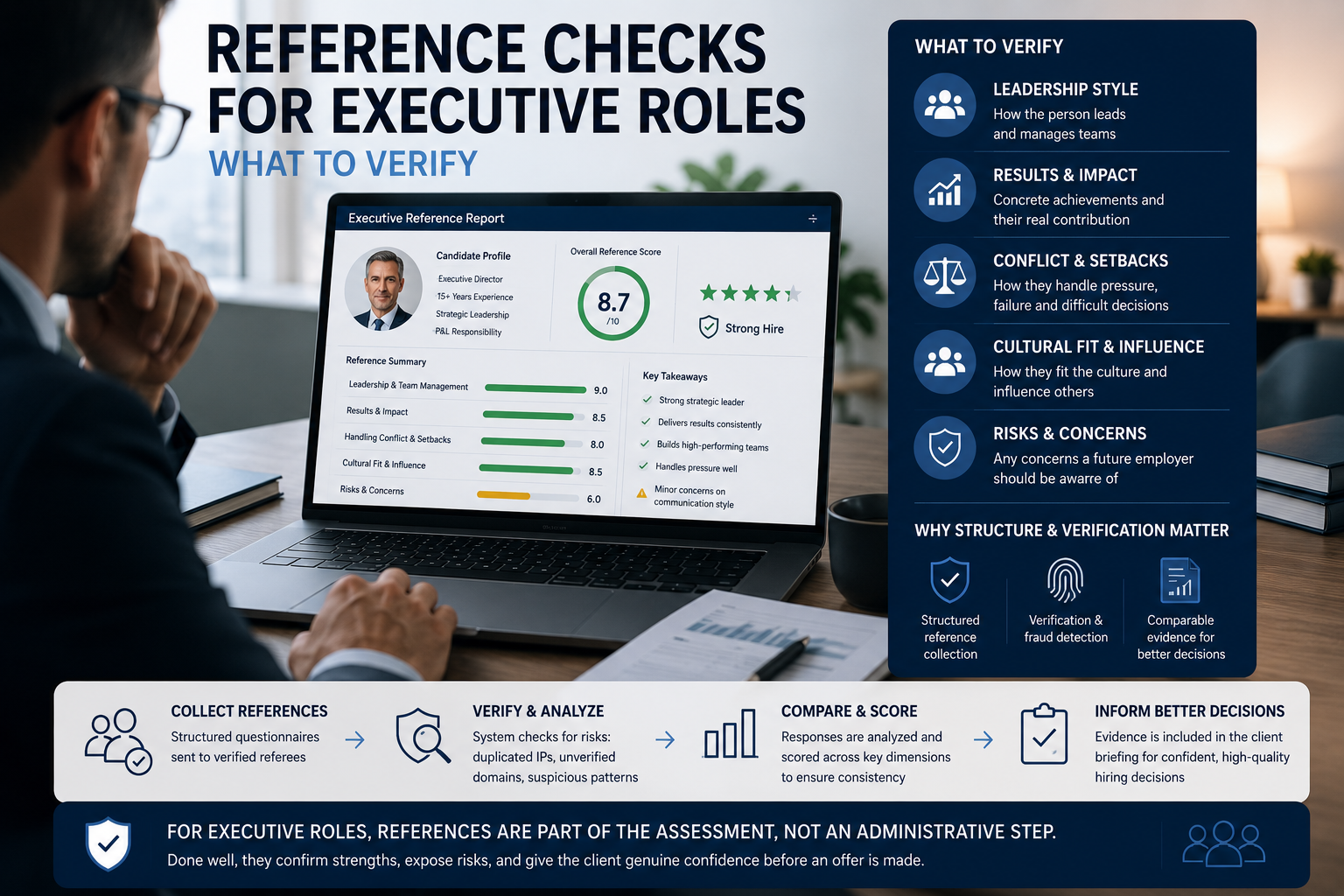 Reference Checks for Executive Roles: What to Verify